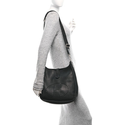 Hermes Taurillon Clemence EVELYNE III GM Black 2 of 10