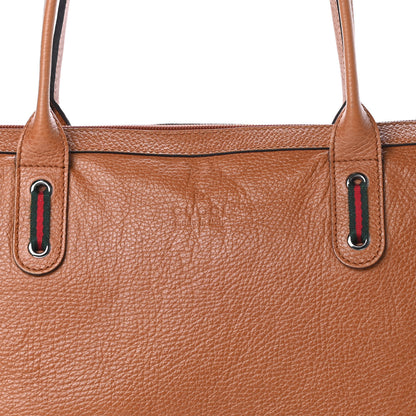 Gucci Calfskin Medium Princy Tote Cognac 8 of 15