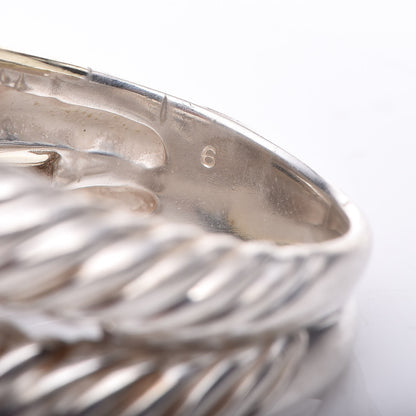 David Yurman Sterling Silver 18K Yellow Gold Single Loop Labyrinth 51 5.75 4 of 5