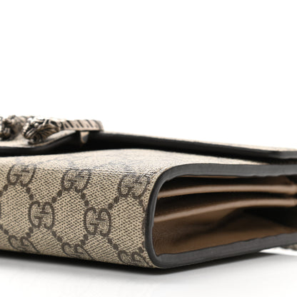 Gucci GG Supreme Monogram Mini Dionysus Chain Wallet Beige Taupe 10 of 11