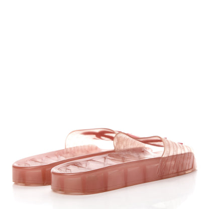 Chanel PVC Transparent CC Flat Slide Sandals 39 Pink 4 of 8