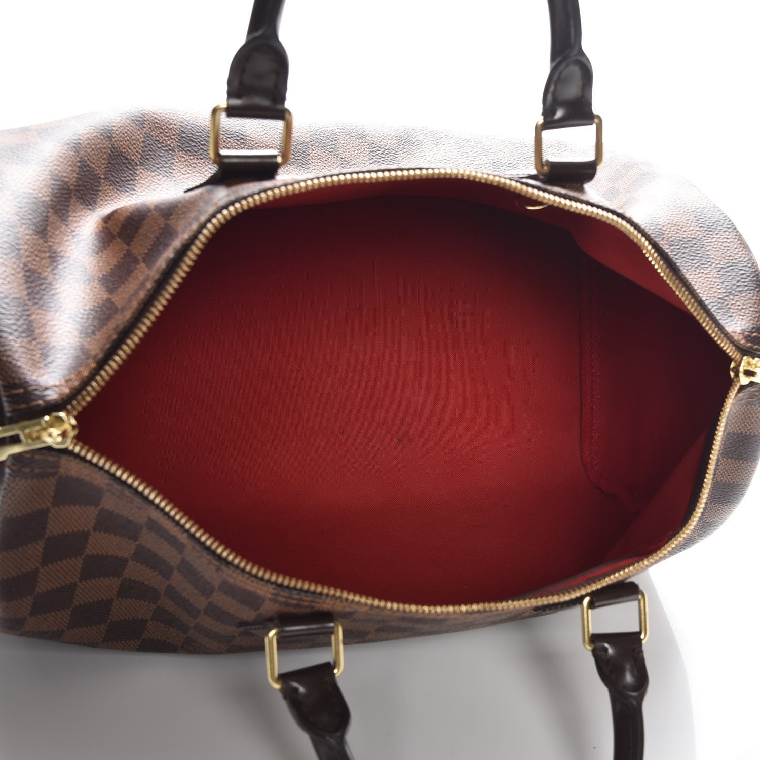 Louis Vuitton Damier Ebene Speedy Bandouliere 35 7 of 9