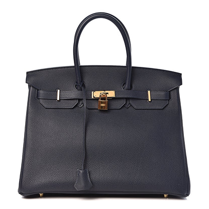 Hermes Togo Birkin 35 Bleu Nuit 1 of 34