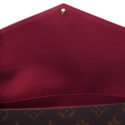 Louis Vuitton Monogram Pochette Felicie Chain Wallet Fuchsia 11 of 12