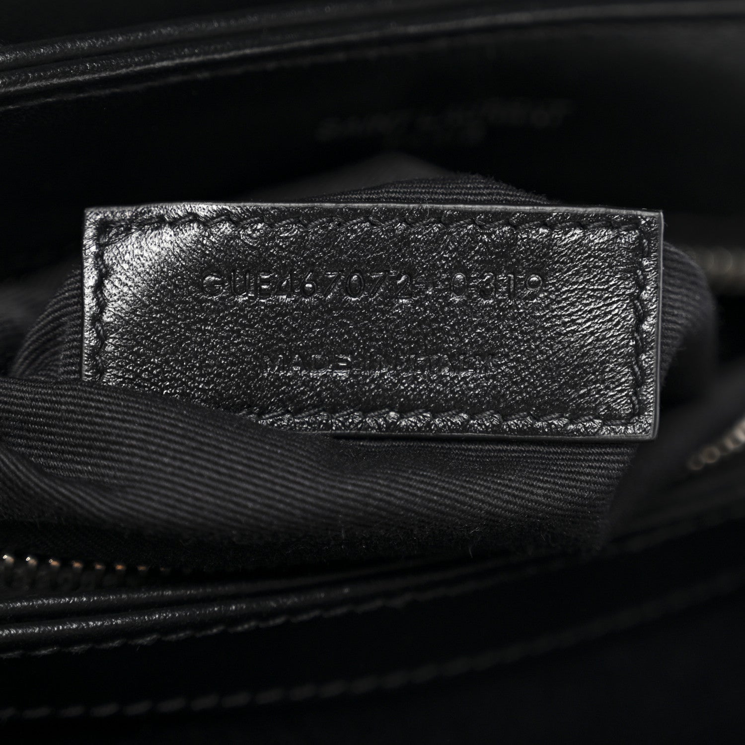 Saint Laurent Calfskin Y Quilted Monogram Toy Loulou Crossbody Bag Black 8 of 12
