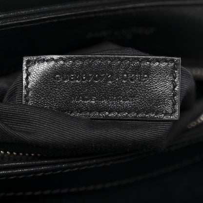 Saint Laurent Calfskin Y Quilted Monogram Toy Loulou Crossbody Bag Black 8 of 12