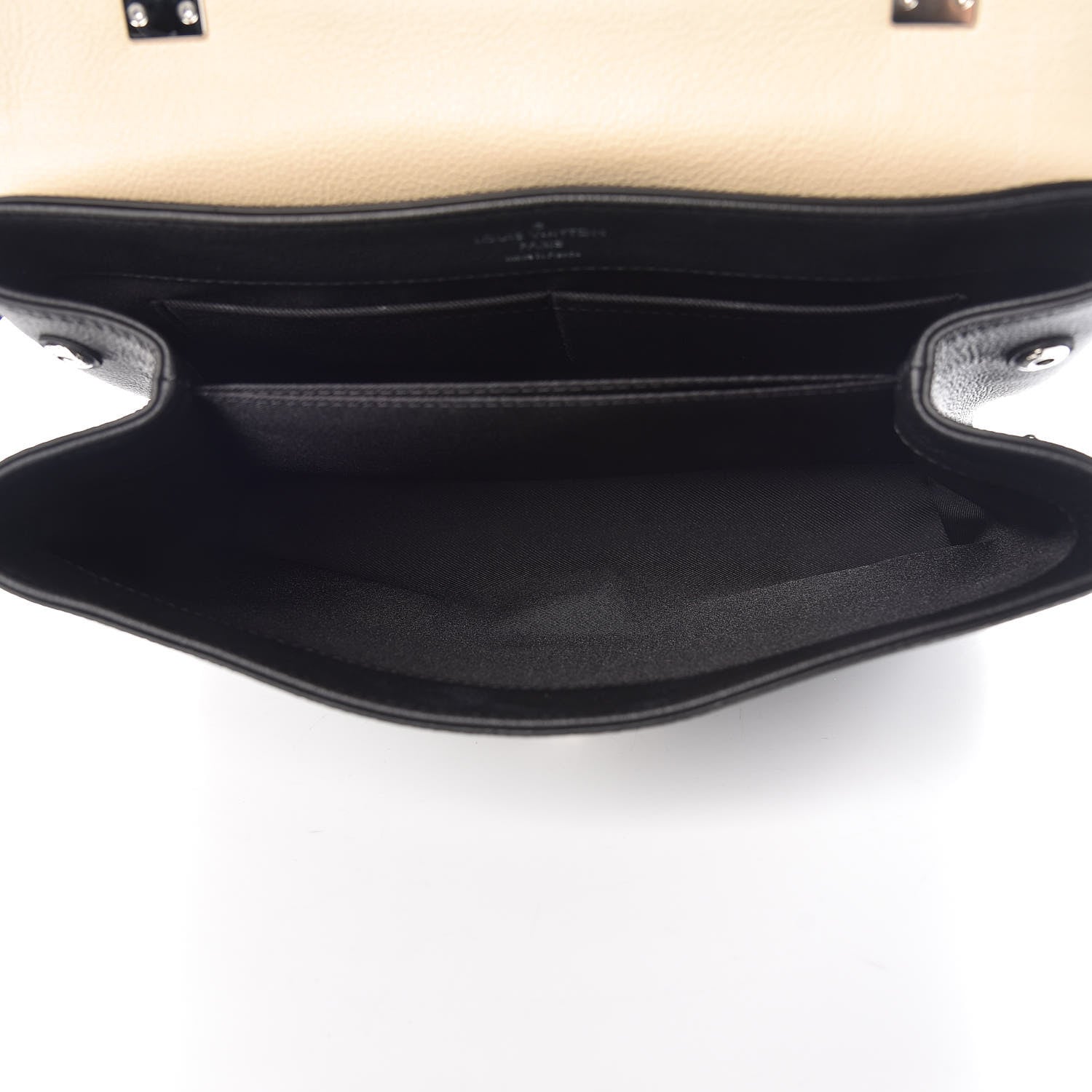 Louis Vuitton Soft Calfskin Lockme II Top Handle Vanille Black 6 of 7