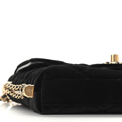 Chanel Velvet Quilted Crush On Chains Flap Bag Black 8 of 9