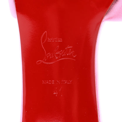 Christian Louboutin Metallic Calfskin Simply Me 70 Slide Sandals 41 Pink 7 of 12