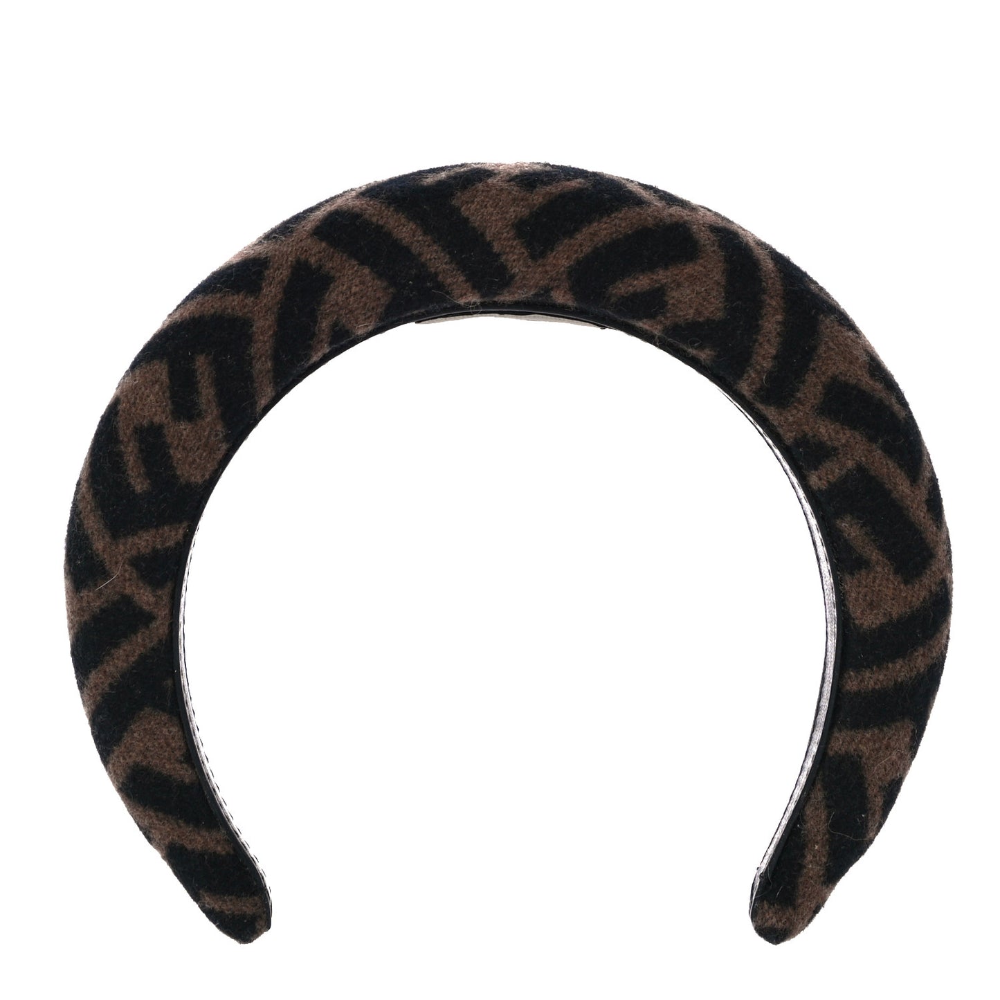 Wool Cashmere FF Logo Headband Tobacco