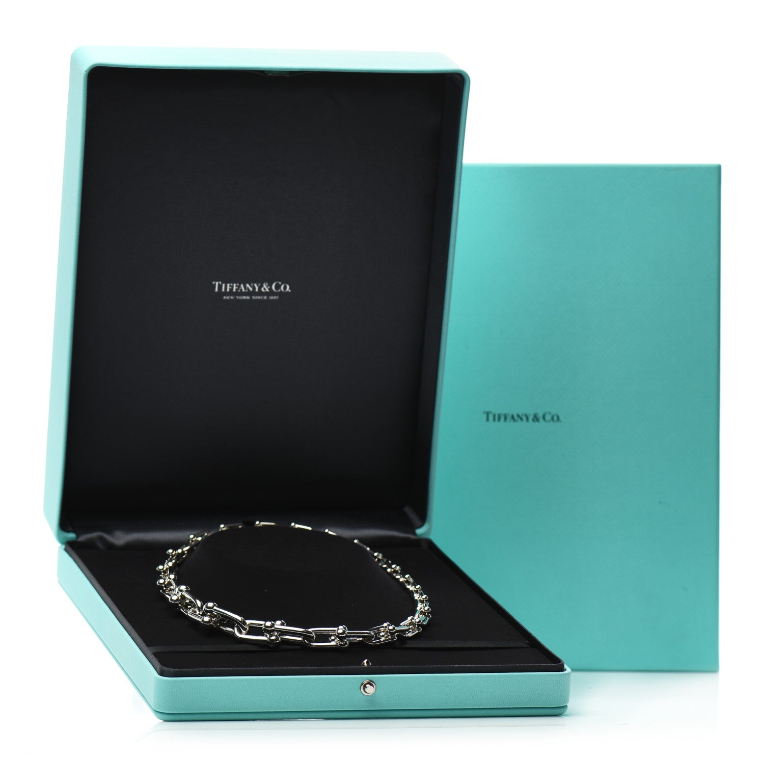 Tiffany Sterling Silver HardWear Graduated Link Necklace 5 of 5