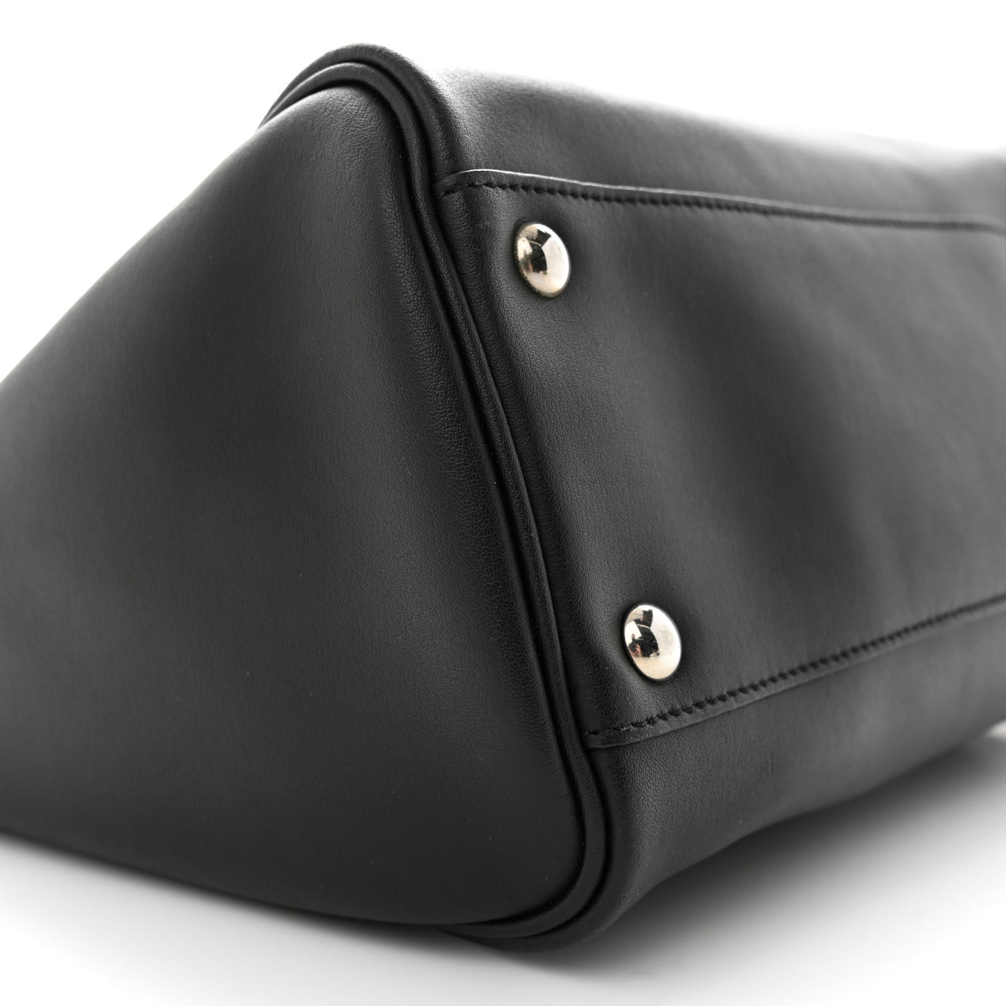 Calfskin Double Handle Small Nolita Satchel Black