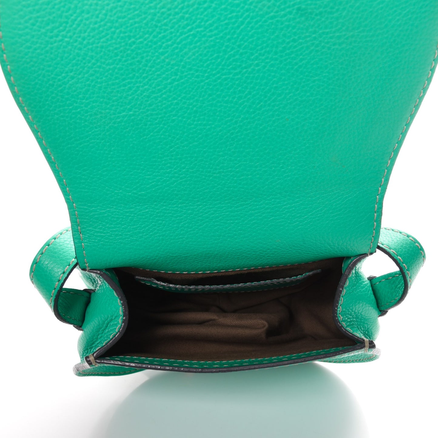 Calfskin Mini Marcie Round Crossbody Bag Jade Green