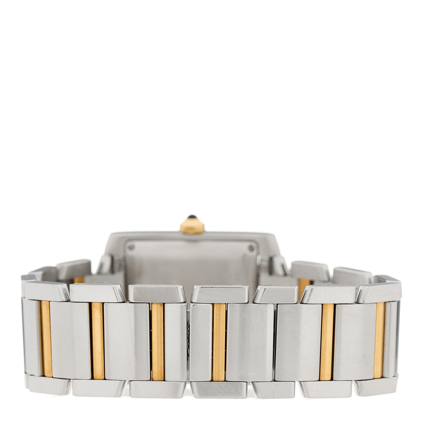 Stainless Steel 18K Yellow Gold 28mm Tank Francaise Automatic Watch