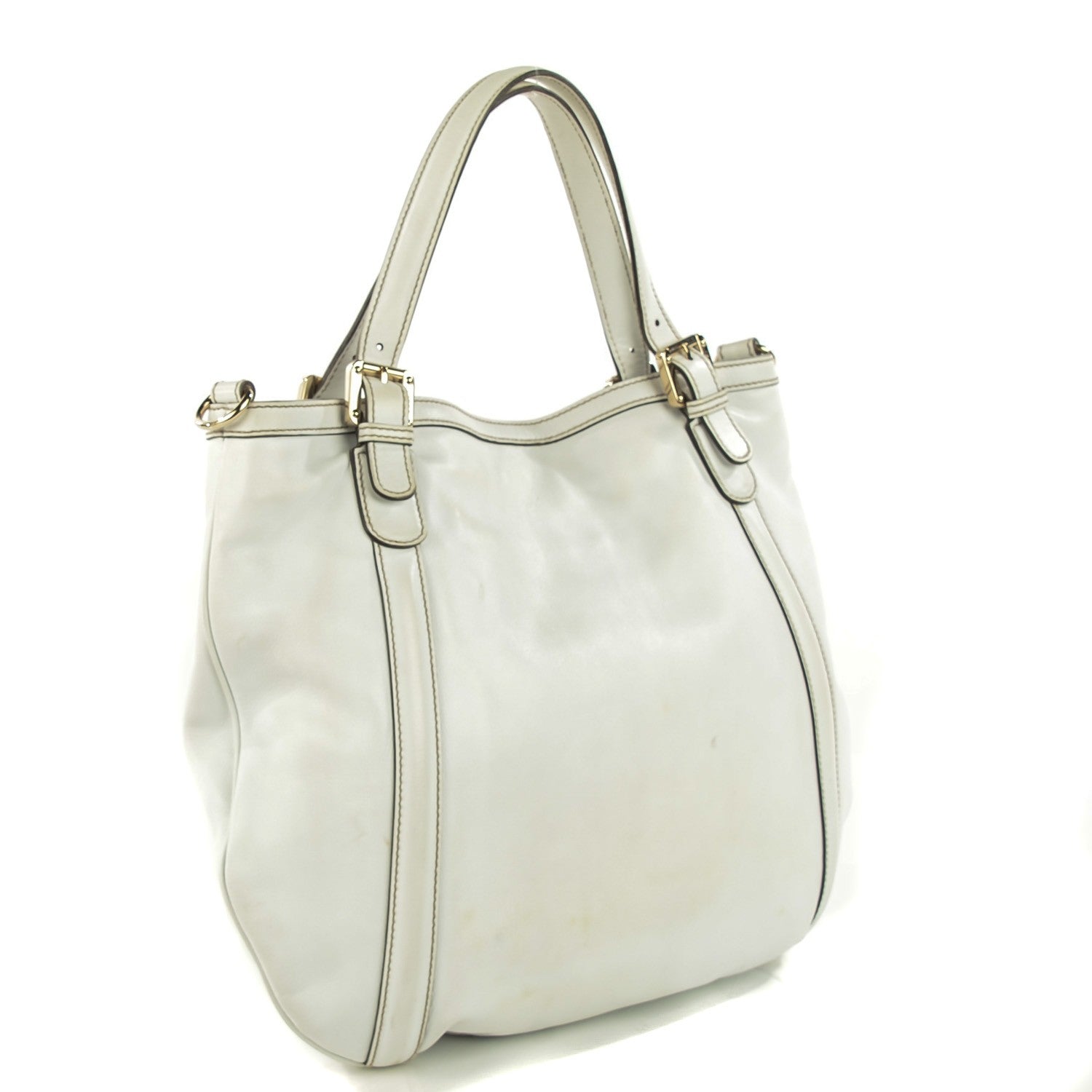 Gucci Calfskin Medium Britt Hobo Off White 3 of 7