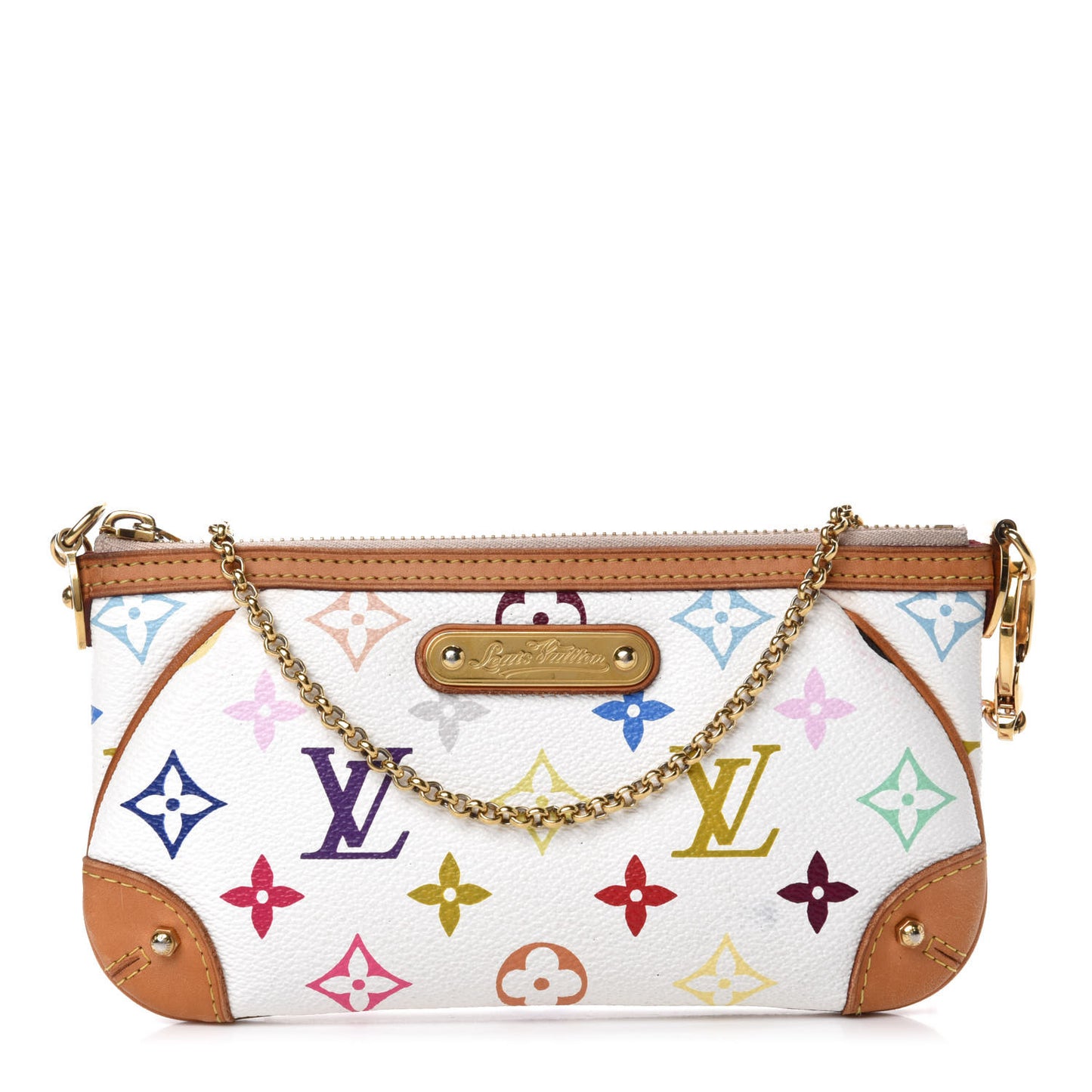 Monogram Multicolor Pochette Milla MM White