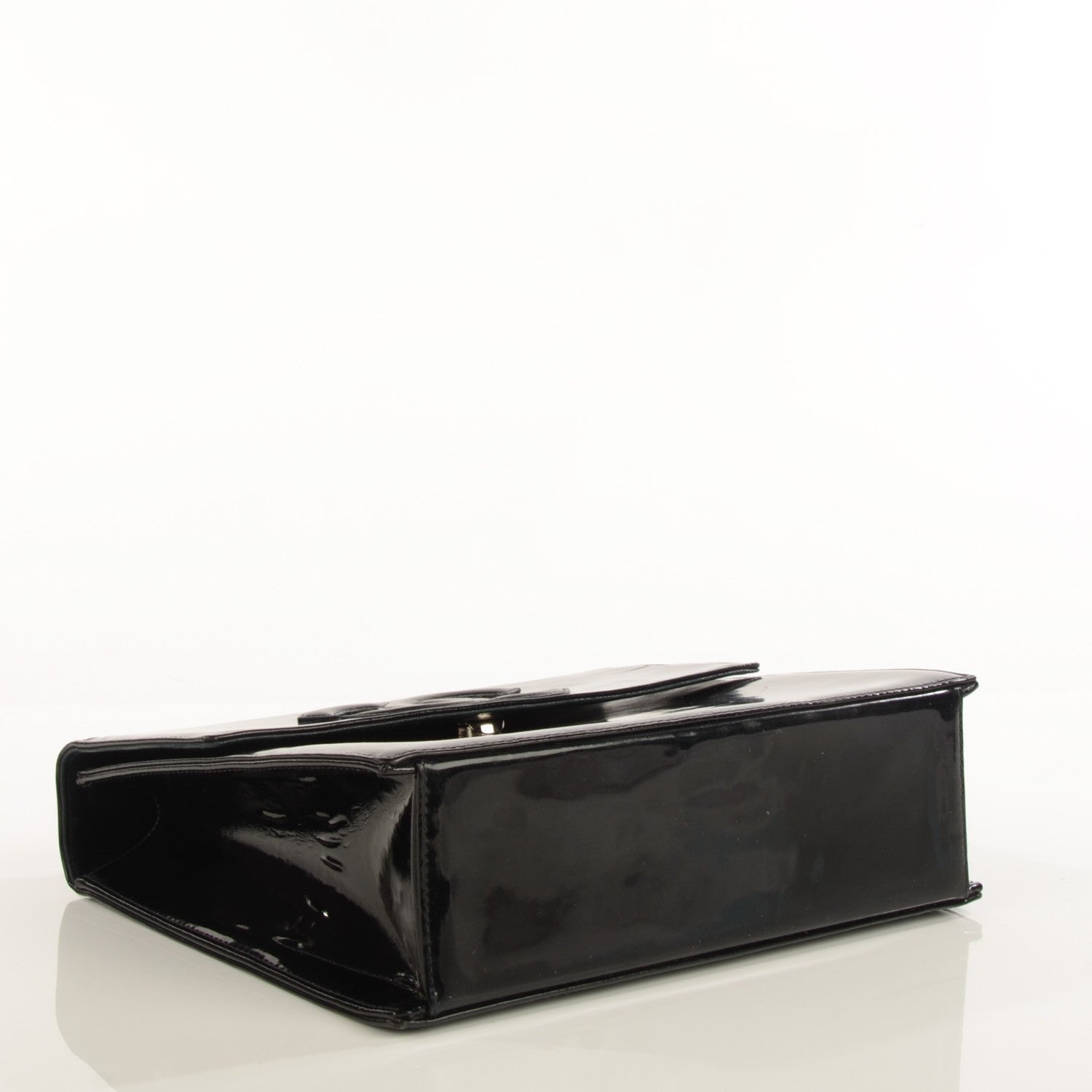 Chanel Patent CC Flap Black 4 of 8