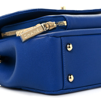Chanel Caviar Quilted Medium Business Affinity Flap Dark Blue 9 of 11