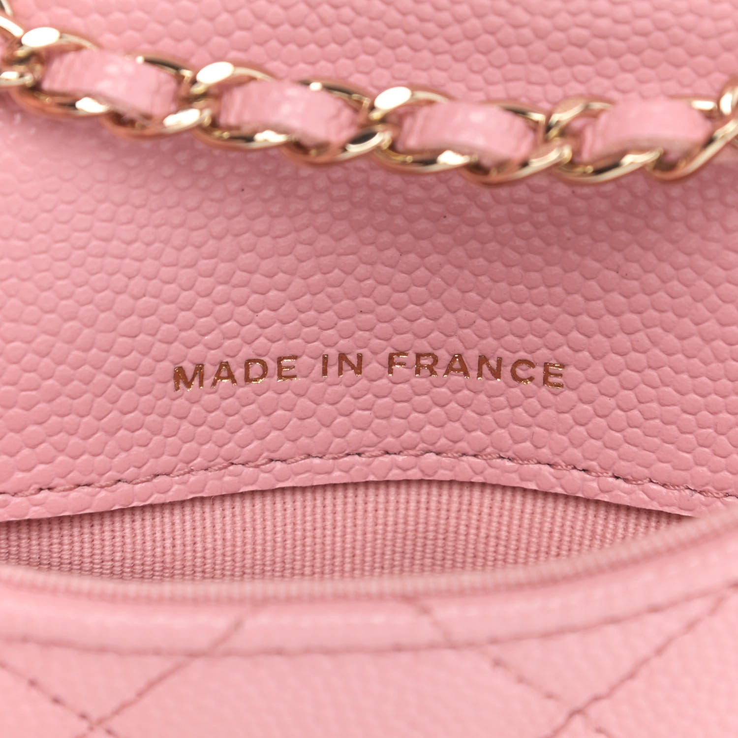 Chanel Caviar Quilted Mini Chain Belt Bag Light Pink 7 of 10