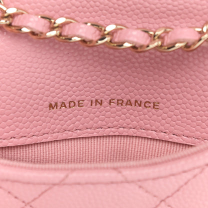 Chanel Caviar Quilted Mini Chain Belt Bag Light Pink 7 of 10