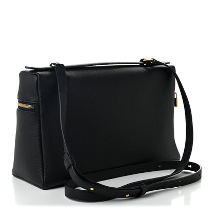 Loro Piana Grained Calfskin Extra Bag L27 Navy 3 of 10