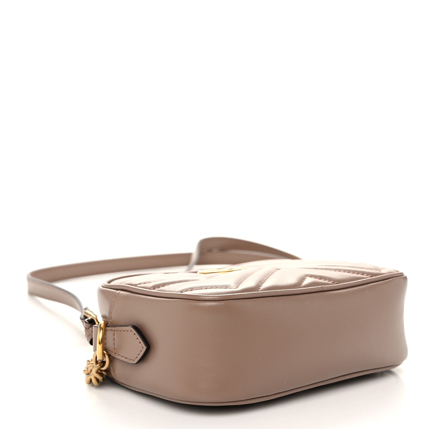 Calfskin Matelasse Mini GG Marmont Chain Shoulder Bag Porcelain Rose