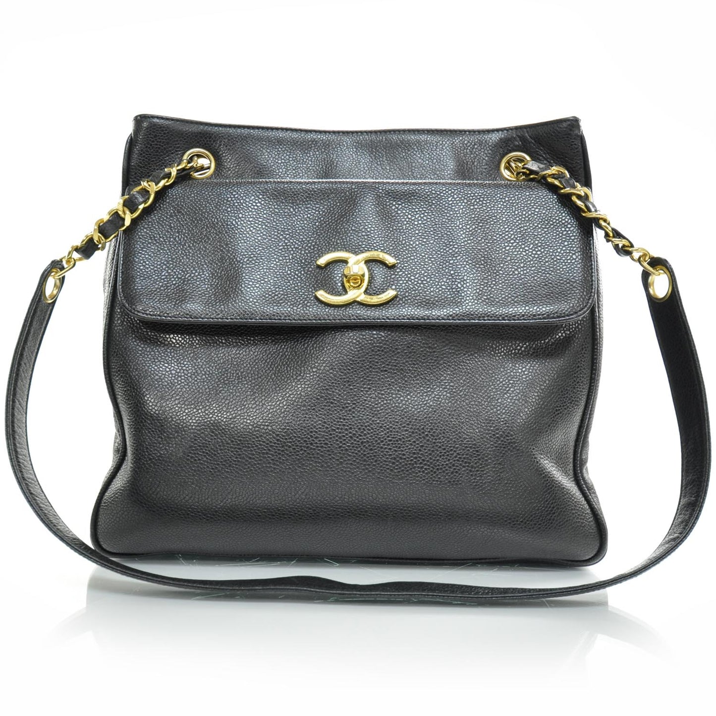 Caviar Shoulder Bag Black