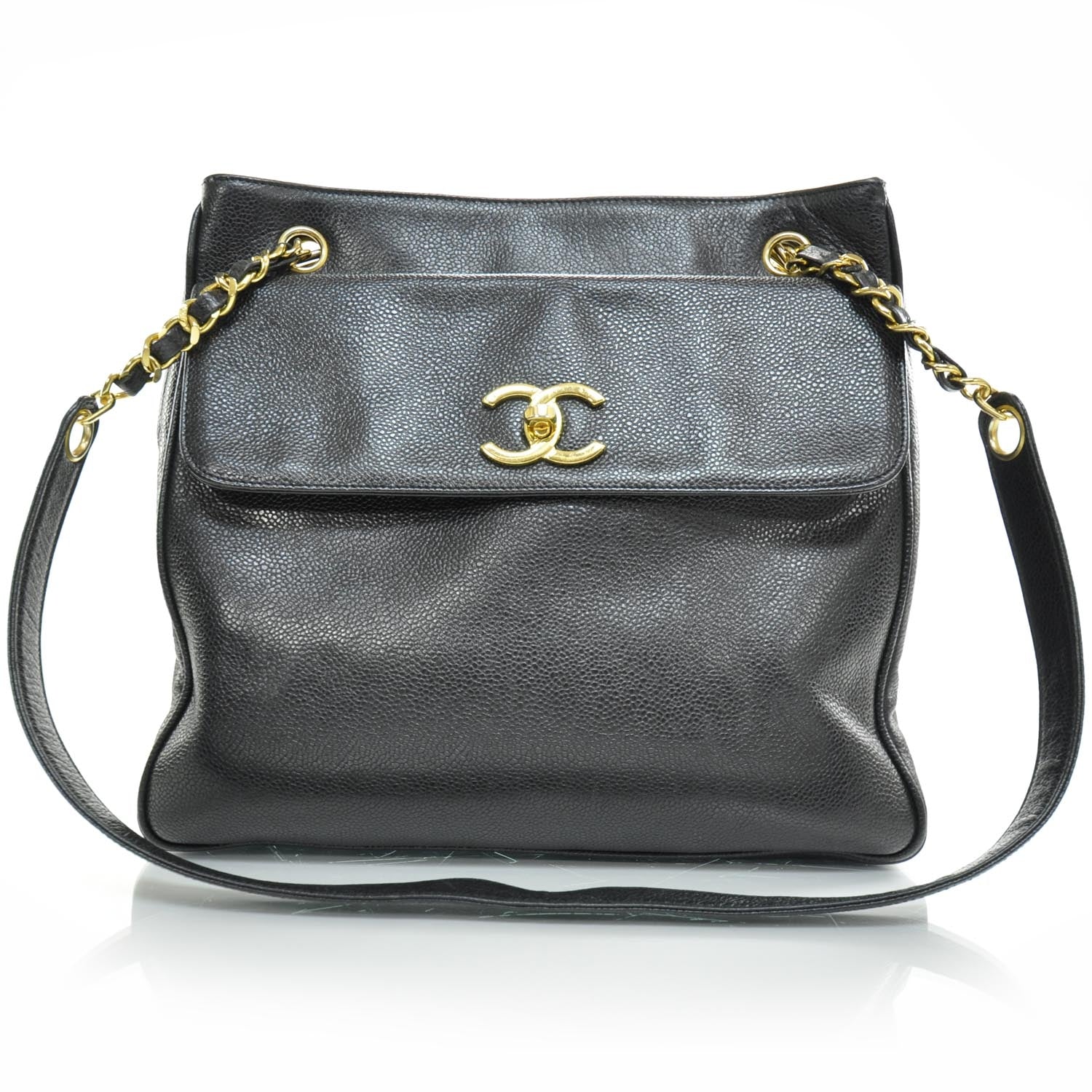 Chanel Caviar Shoulder Bag Black 1 of 9
