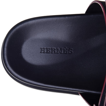 Hermes Epsom Mens Chypre Sandals 42 Black 7 of 8