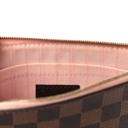 Louis Vuitton Damier Ebene Neverfull MM GM Pochette Rose Ballerine 9 of 9