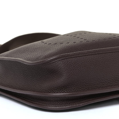 Hermes Taurillon Clemence Evelyne III PM Chocolate 4 of 9