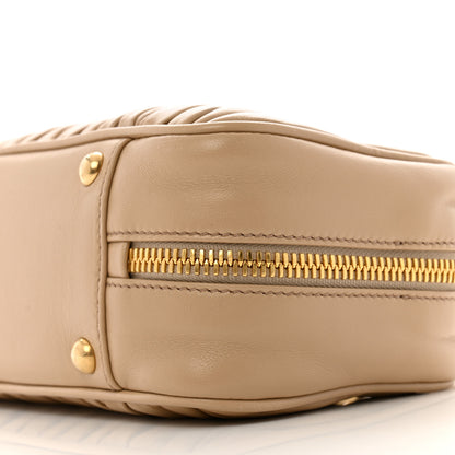 Miu Miu Nappa Matelasse Large Arcadie Top Handle Bag Sabbia 10 of 12