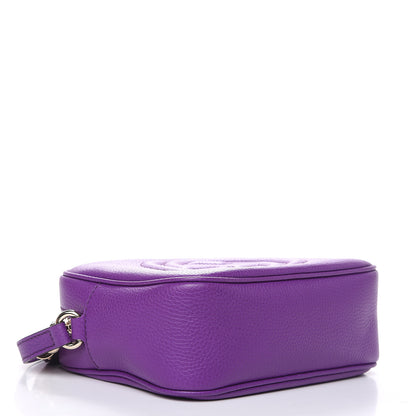 Gucci Pebbled Calfskin Small Soho Disco Bag Shine Purple 4 of 9