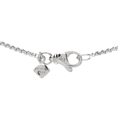 David Yurman Sterling Silver Diamond 35mm Crossover Cross Necklace 6 of 6