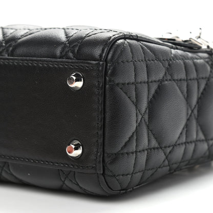 Christian Dior Lambskin Cannage Mini Lady Dior Black 5 of 7