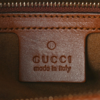 Gucci GG Supreme Monogram Cuoio Toscano Small Boston Beige Ebony Cuir 6 of 12