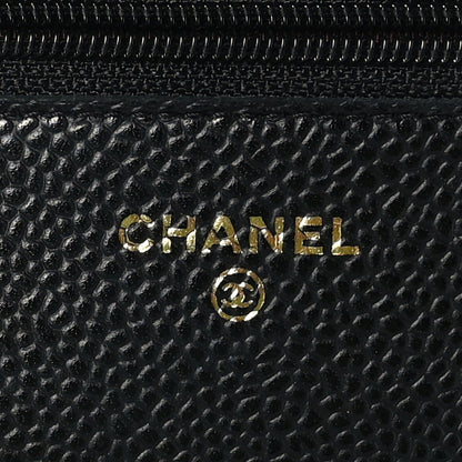 Chanel Caviar Quilted Wallet on Chain WOC Black 6 of 9