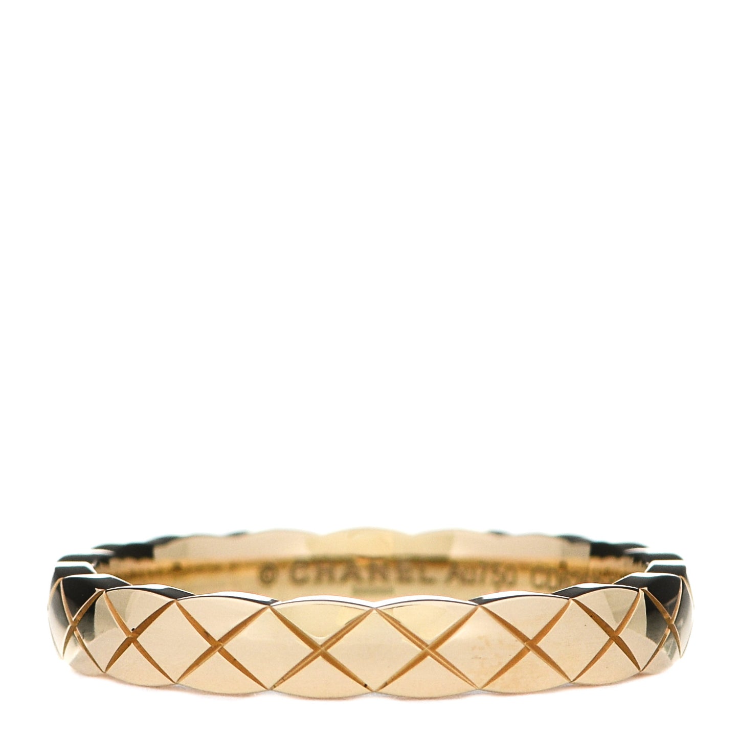 18K Yellow Gold Mini Coco Crush Ring 56 7.5