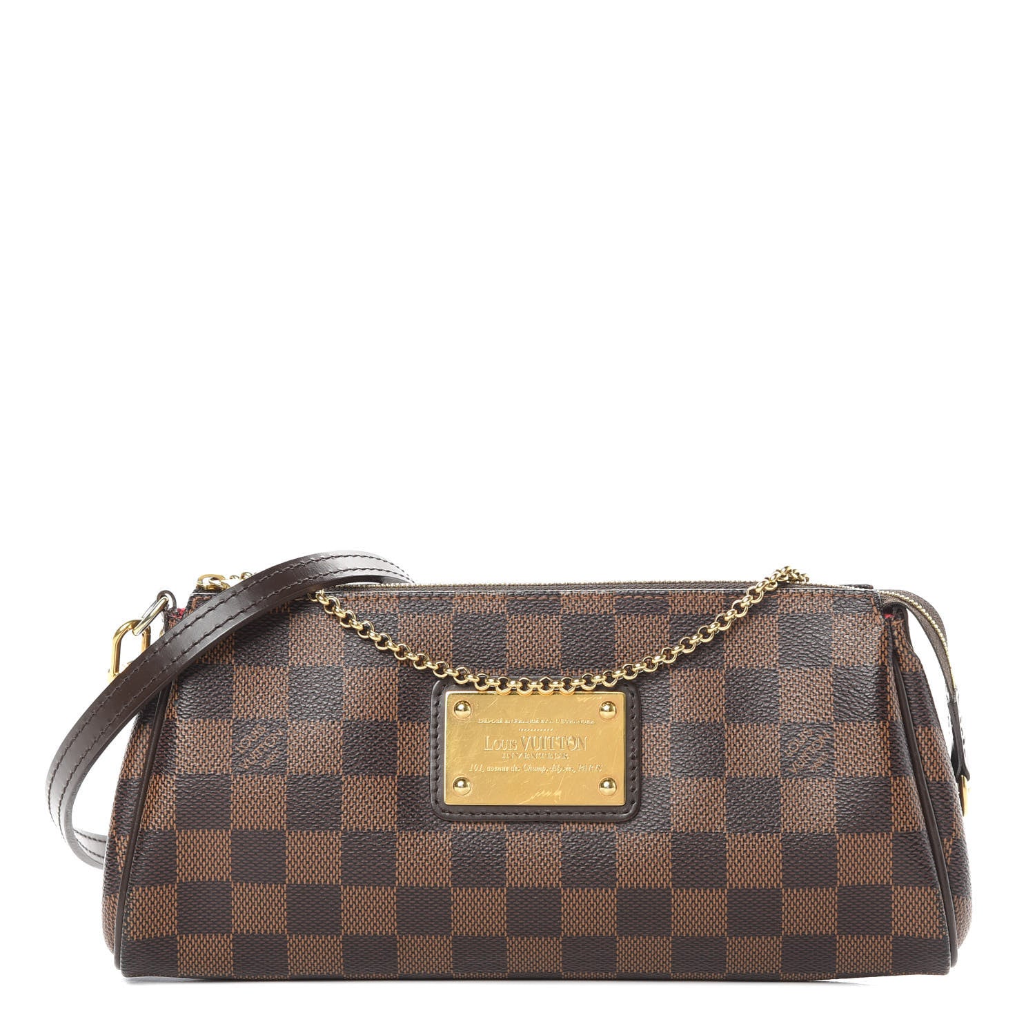 Louis Vuitton Damier Ebene Eva Clutch 1 of 10