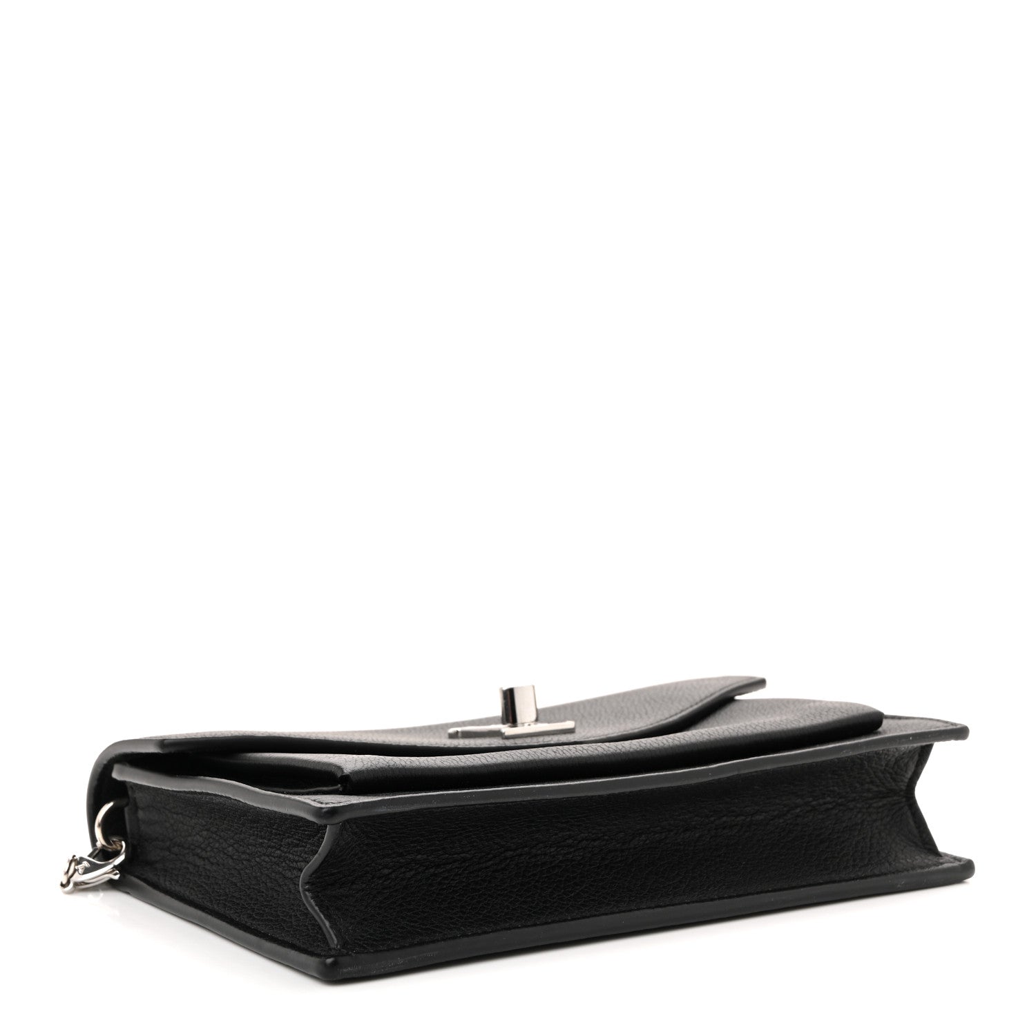 Louis Vuitton Soft Calfskin My Lockme Chain Pochette Black 4 of 9