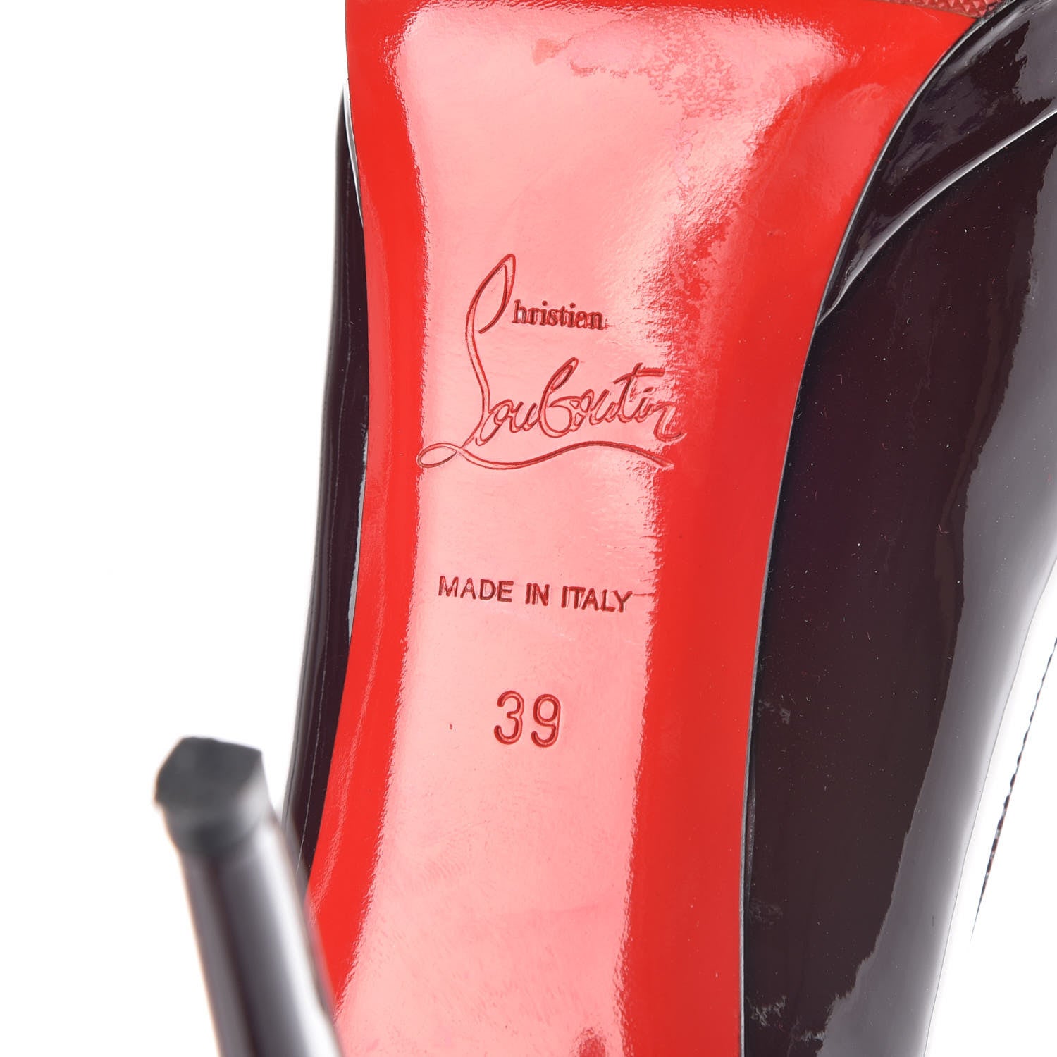 Christian Louboutin Patent New Simple 100 Pumps 39 Burgundy 7 of 10