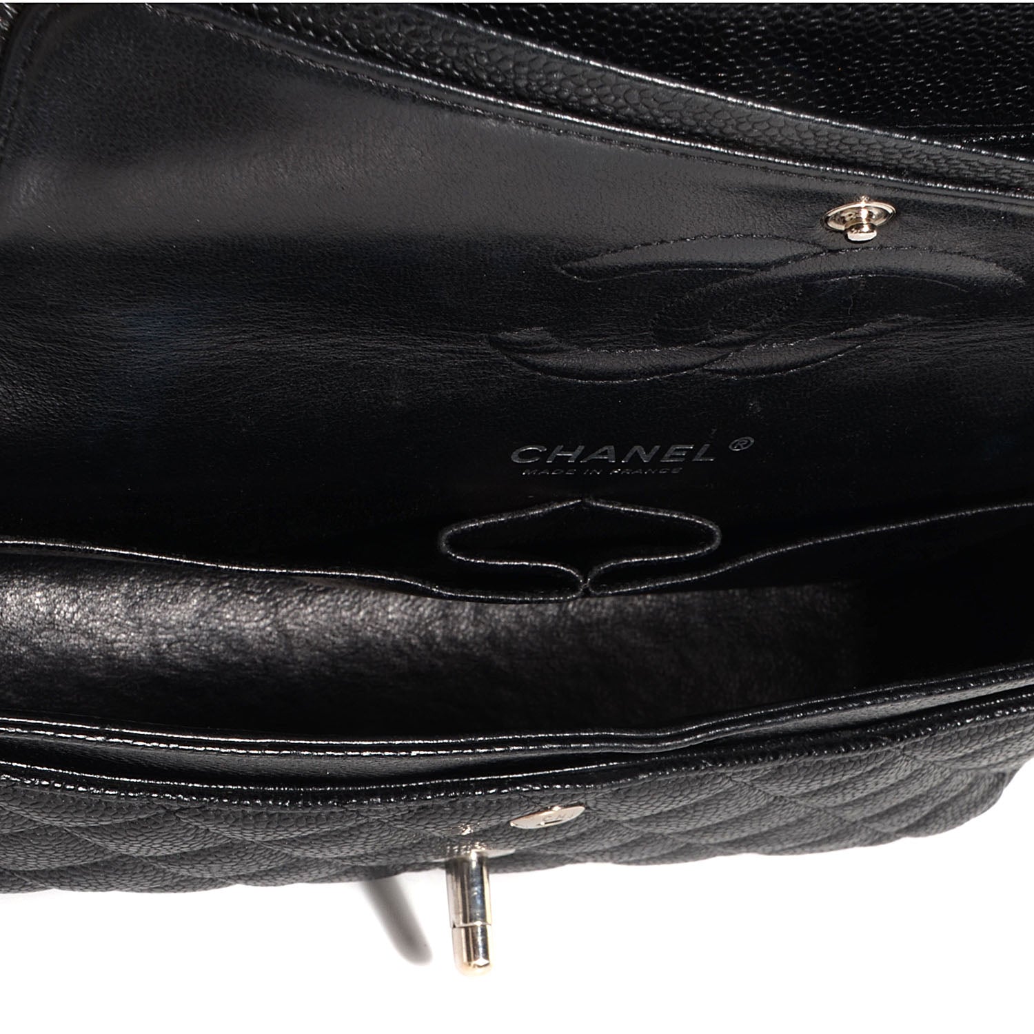 Chanel Caviar Quilted Medium Double Flap Black 5 of 9