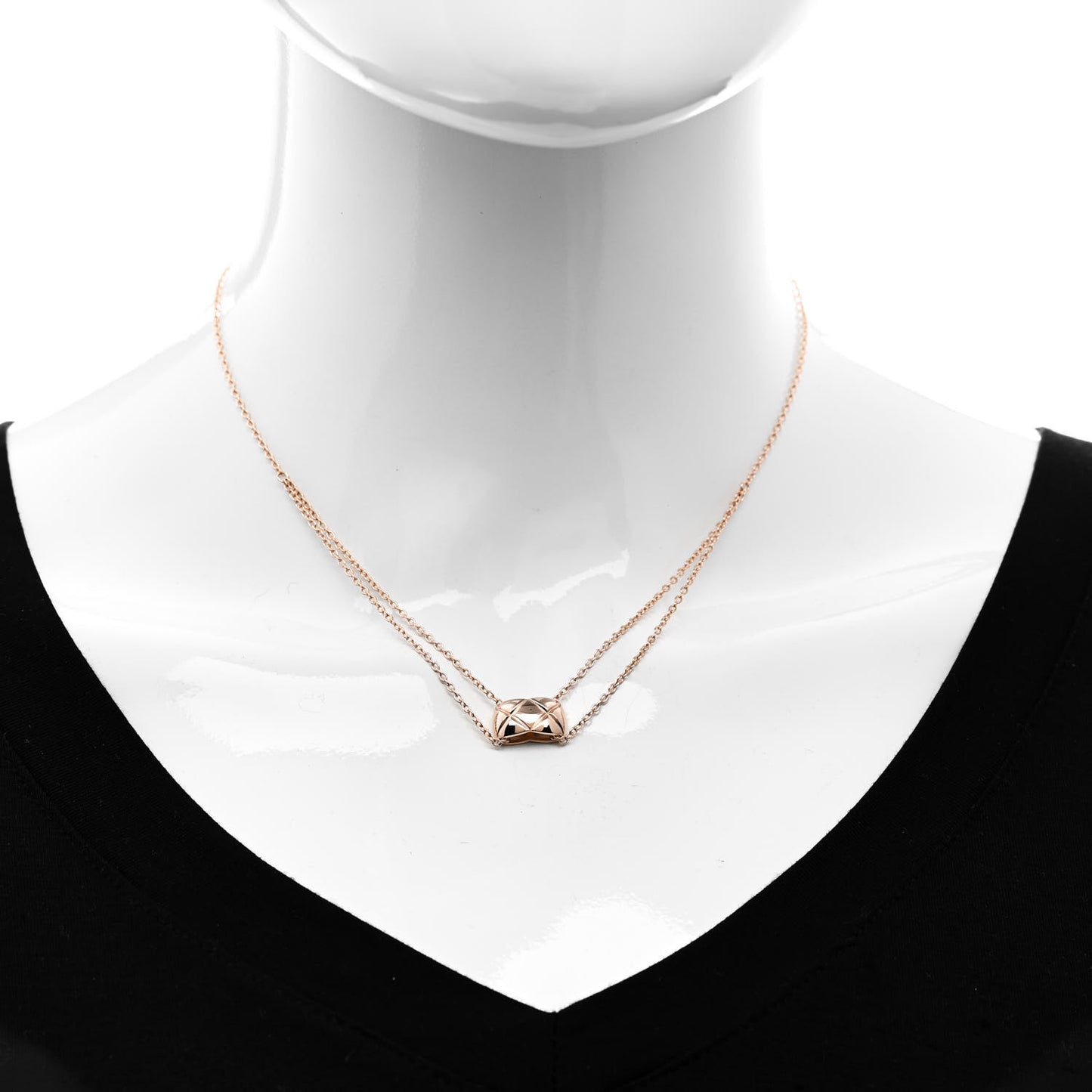 18K Beige Gold Coco Crush Pendant Necklace