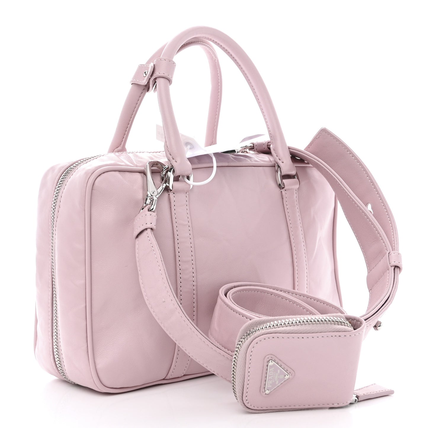 Nappa Antique Medium Re-Edition 2001 Two Handle Bag Alabastro