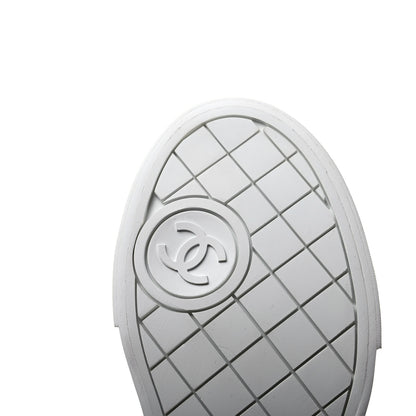 Chanel Fabric Low Top Sneakers 36 White 6 of 8