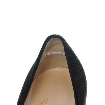 Christian Louboutin Veau Velours Yousra 100 Pumps 37 Black 7 of 8