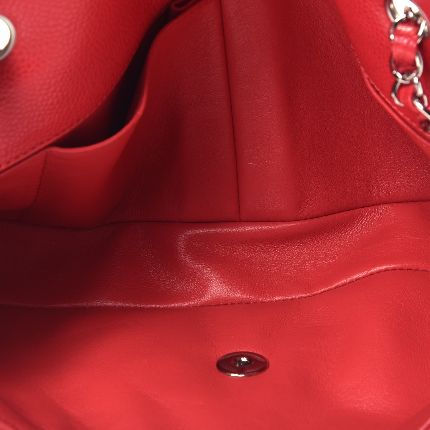 Chanel Caviar Quilted East West Flap Red 5 of 9