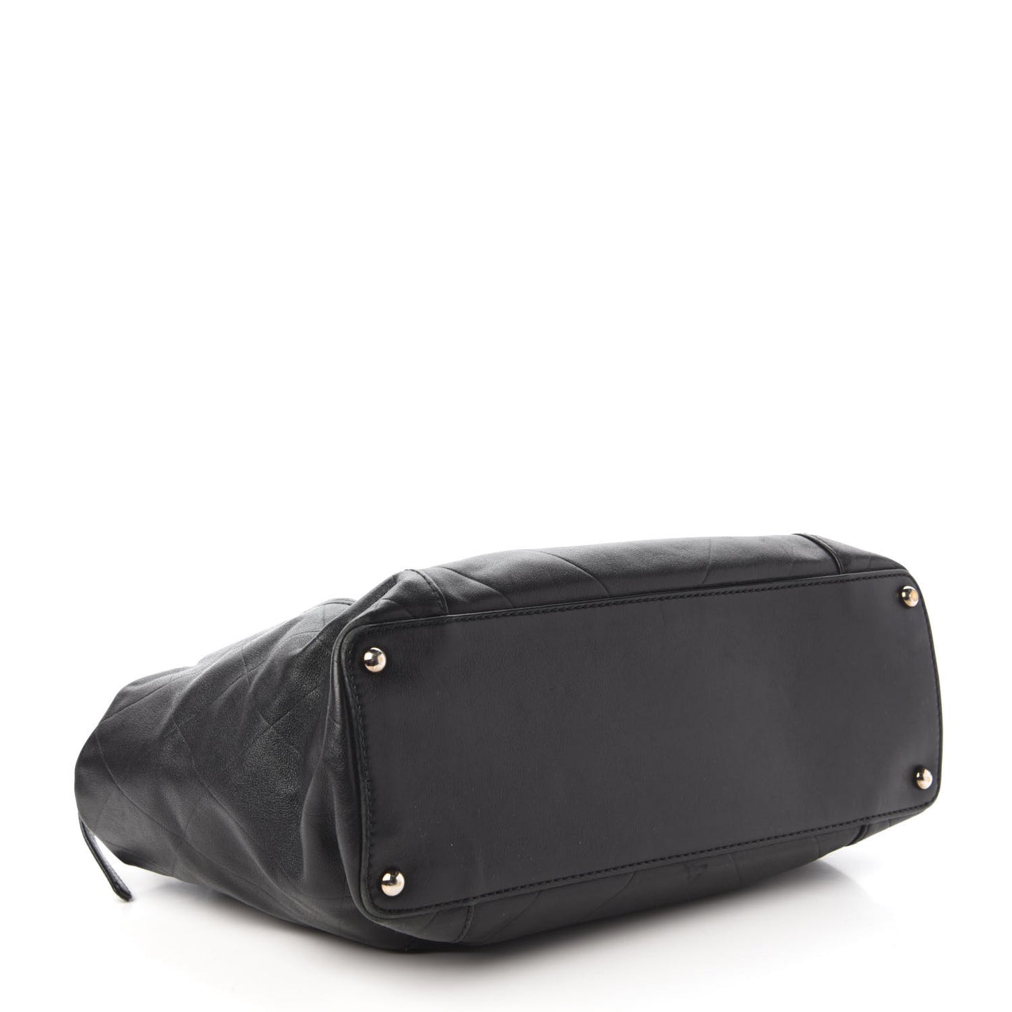 Calfskin Chevron CC All Day Long Boston Black