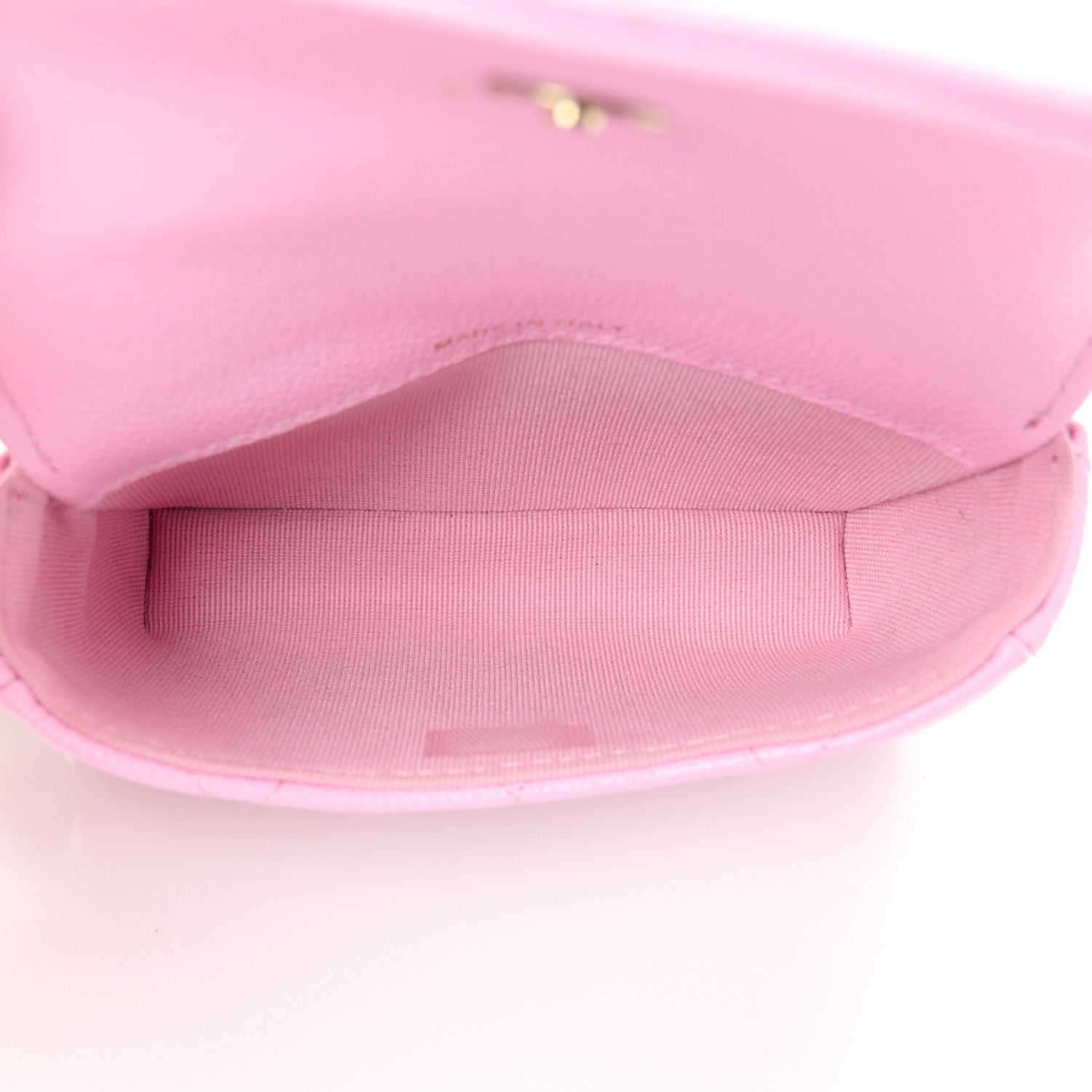 Chanel Caviar Quilted Sweetheart Clutch With Chain Pink 5 of 12