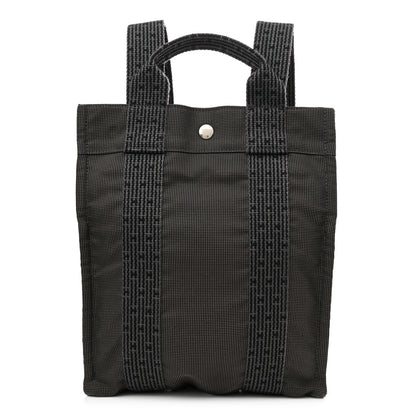 Hermes Canvas Herline Backpack Grey 1 of 10